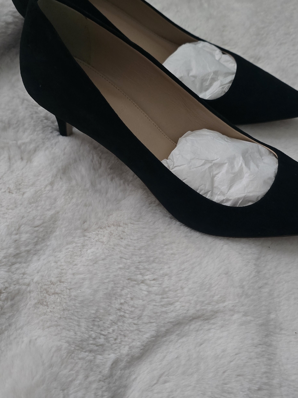 J. Crew Black Pointed-Toe Low Heel Pumps